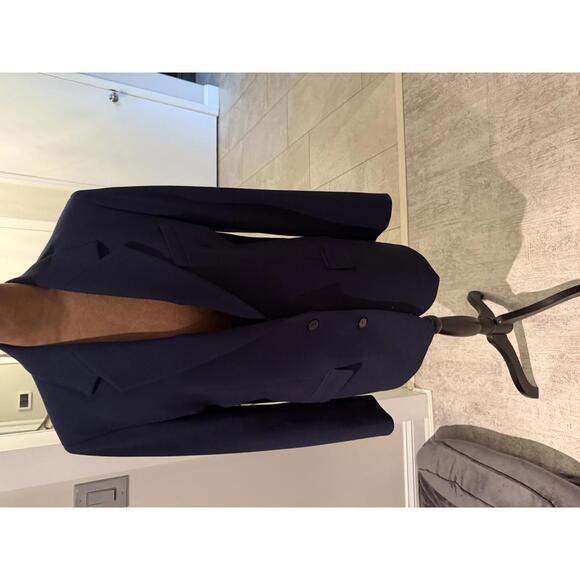 Aritzia Babaton Navy Blue New Agency Oversized Blazer Jacket sz XS - Picture 3 of 6